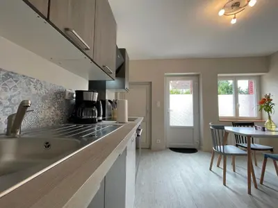 Cuisine ou kitchenette dans l'établissement Maison n°4 aux portes du Zoo de Beauval