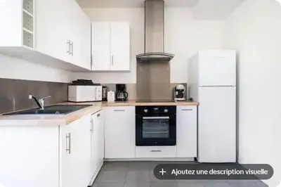 Cuisine ou kitchenette dans l'établissement Gîte du Coudray