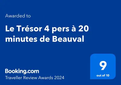 Certificat, récompense, panneau ou autre document affiché dans l'établissement Le Trésor 4 pers à 20 minutes de Beauval