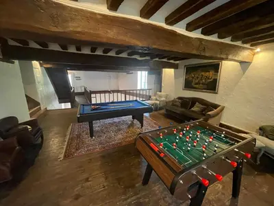Salle de jeux dans l'établissement Château de l'Epinay - Domaine du Marquis de Lafayette