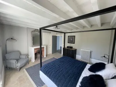 Un ou plusieurs lits dans un hébergement de l'établissement Château de l'Epinay - Domaine du Marquis de Lafayette