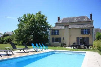 Piscine de l'établissement Villa Le Printemps, maison 15 pers avec piscine ou située à proximité
