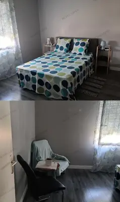 Un ou plusieurs lits dans un hébergement de l'établissement Maison au calme a Arnage