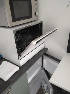 Cuisine ou kitchenette dans l'établissement hauts des 2 lions -studio