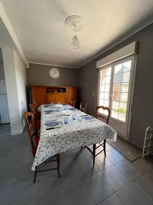 Un ou plusieurs lits dans un hébergement de l'établissement Gîte de groupe du Coudray