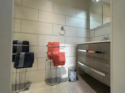 Salle de bains dans l'établissement Longère à la campagne au calme