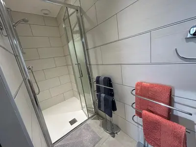 Salle de bains dans l'établissement Longère à la campagne au calme