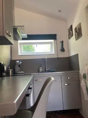 Cuisine ou kitchenette dans l'établissement Studio avec terrasse et parking au Mans